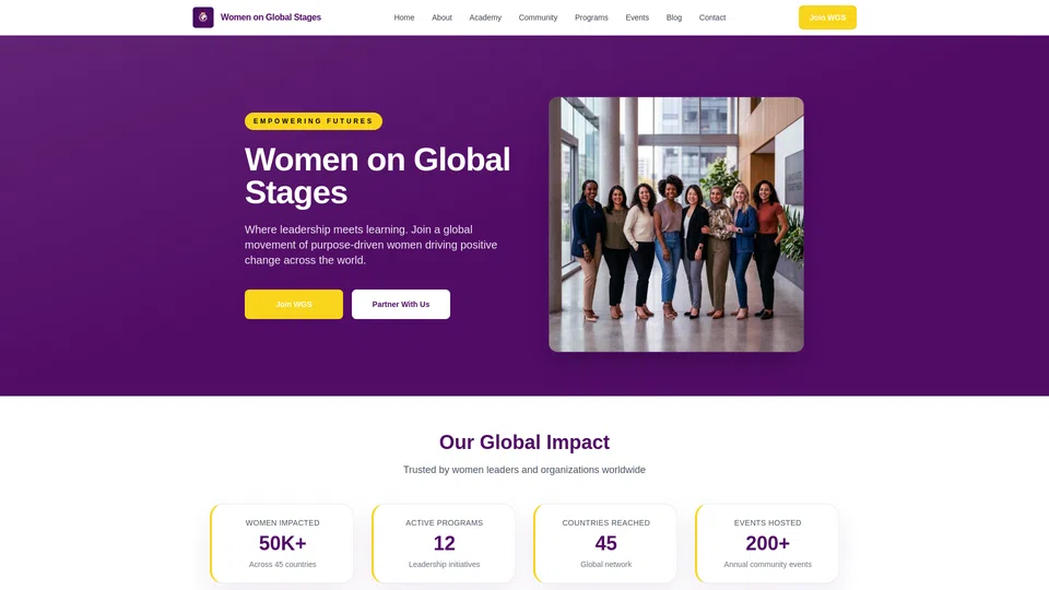 Homepage snapshot at launch