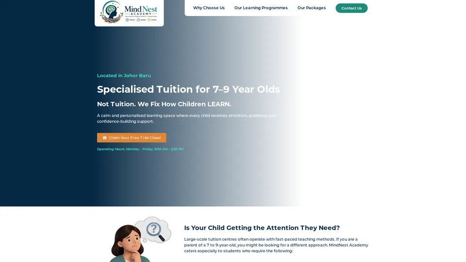 Homepage snapshot at launch