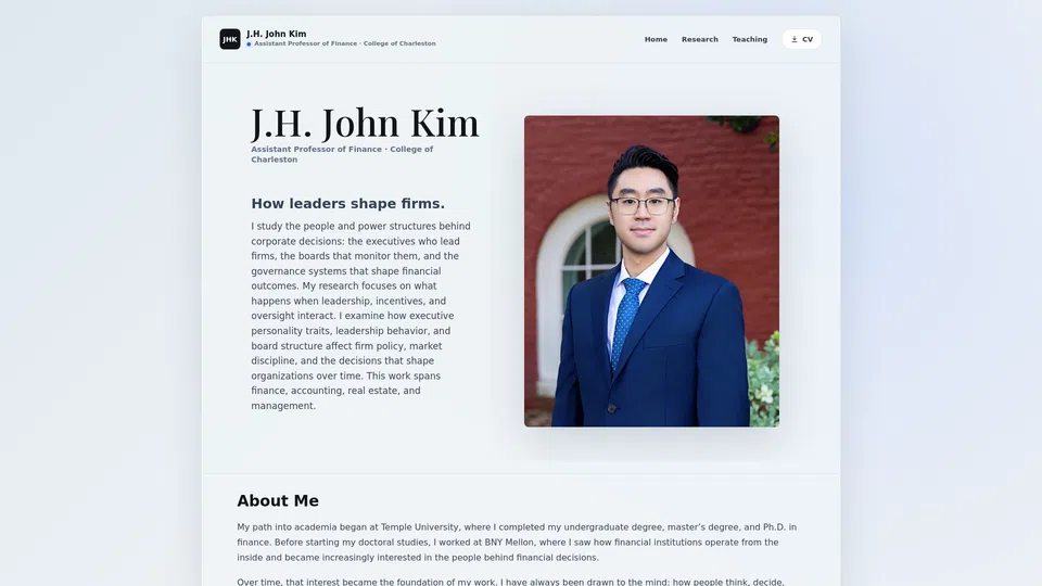 Homepage snapshot at launch