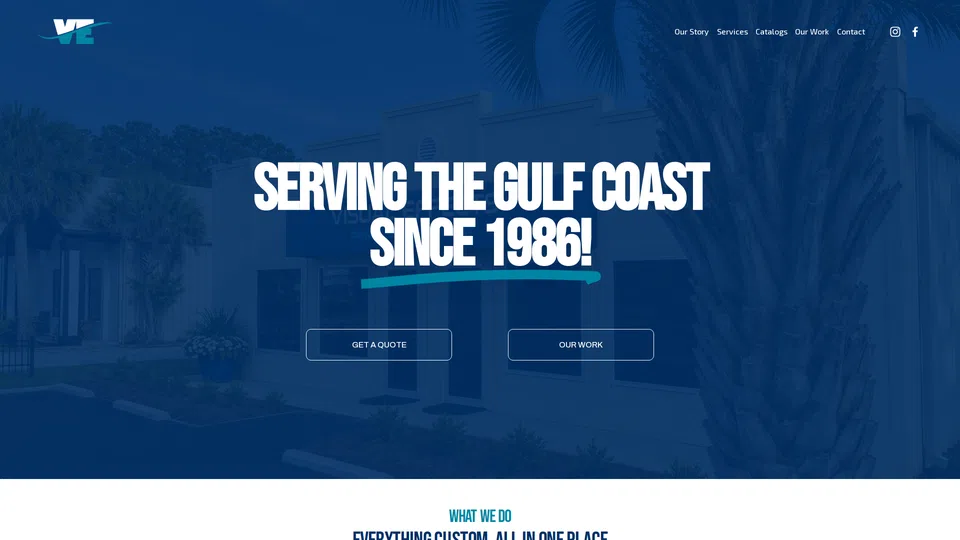 Homepage snapshot at launch
