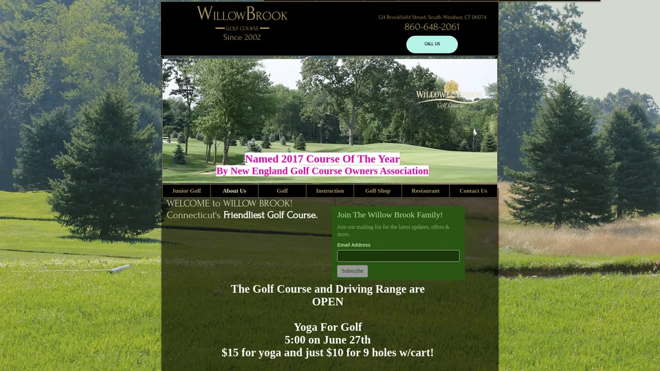 Homepage snapshot at launch