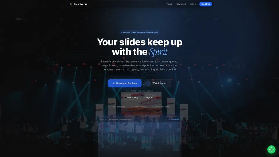 Homepage snapshot at launch