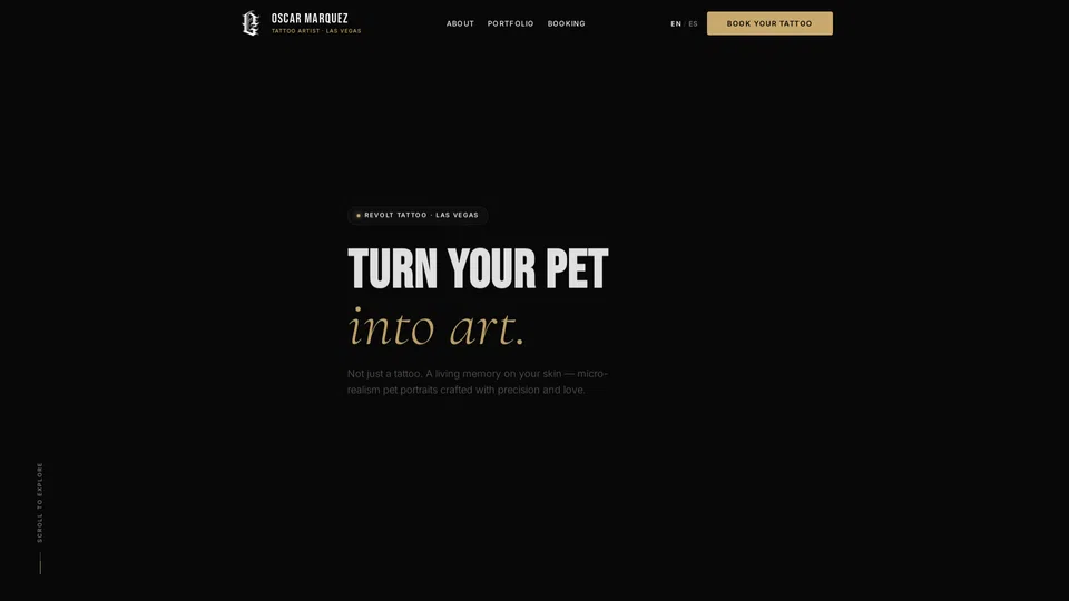 Homepage snapshot at launch