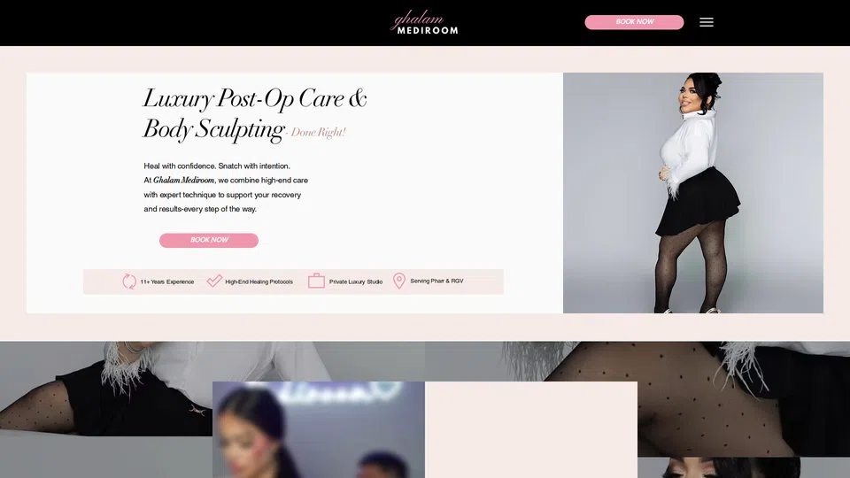 Homepage snapshot at launch