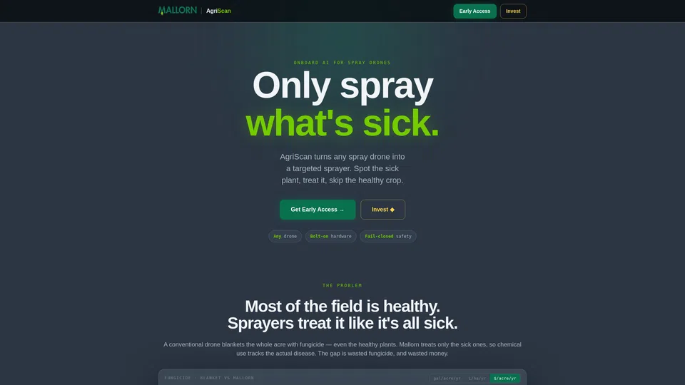Homepage snapshot at launch