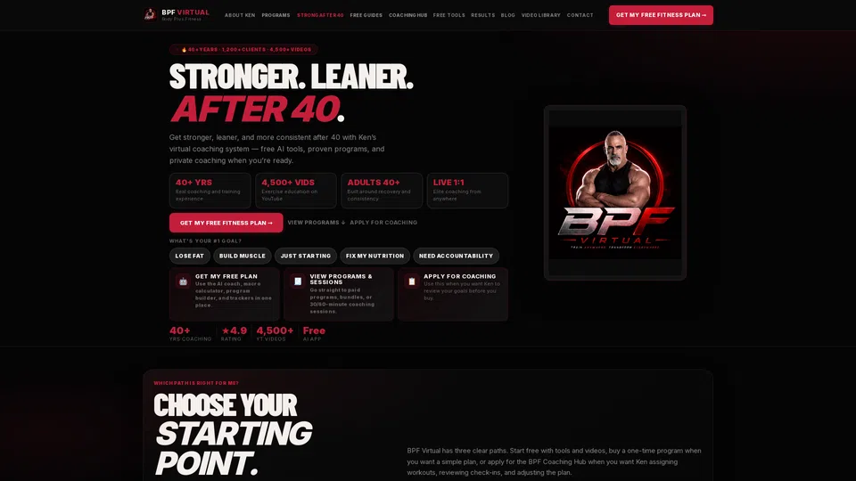 Homepage snapshot at launch