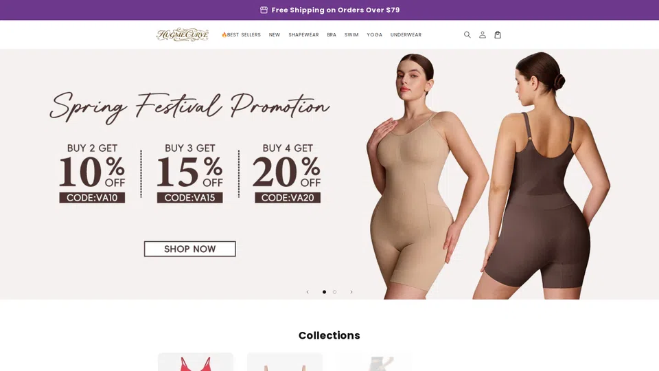 Homepage snapshot at launch