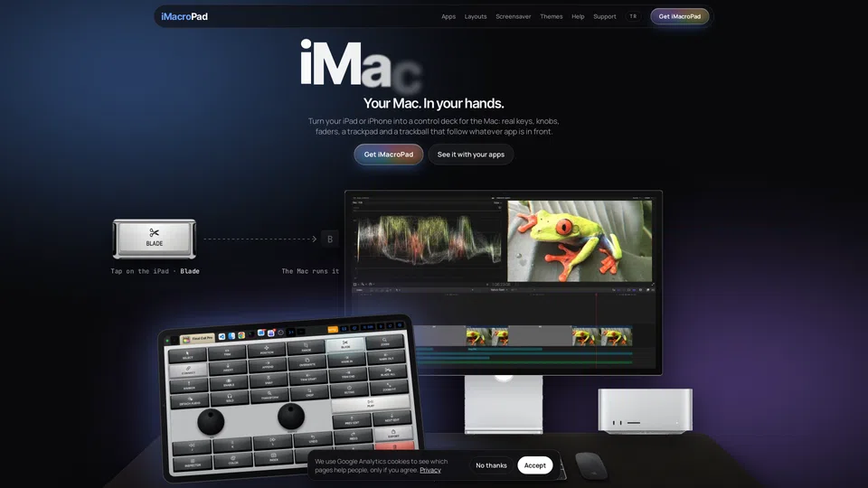 Homepage snapshot at launch