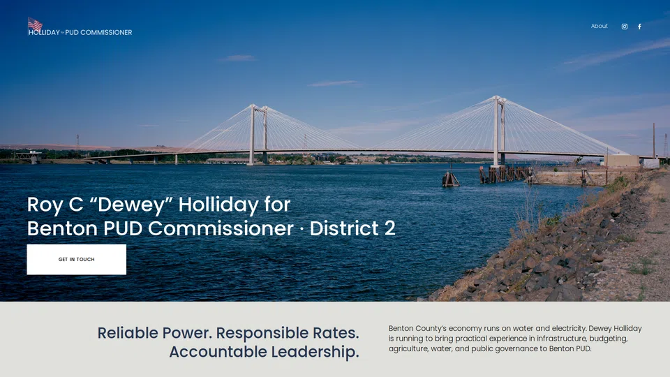 Homepage snapshot at launch