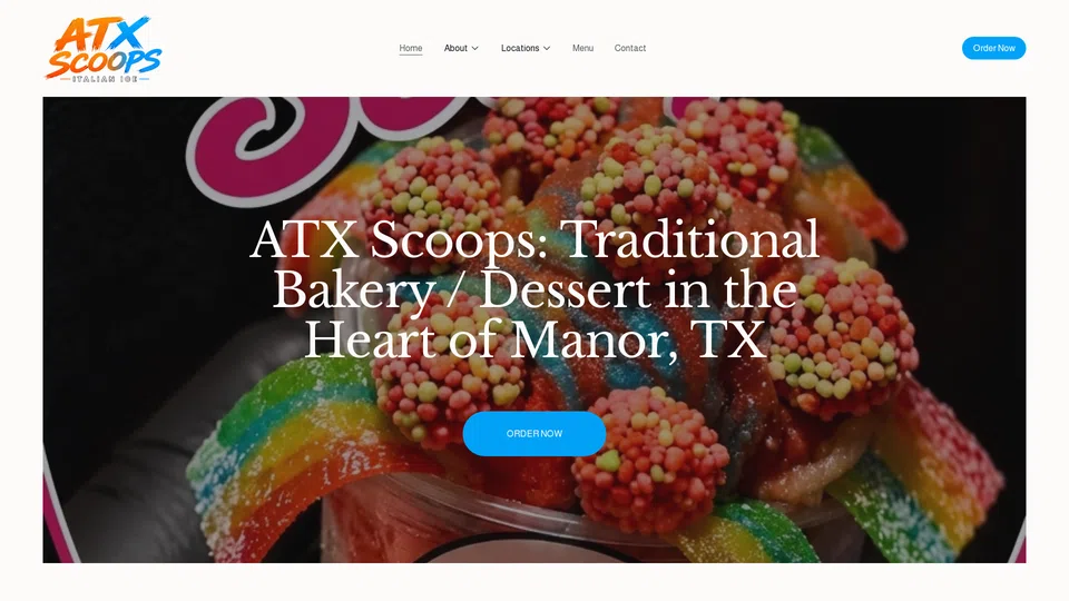 Homepage snapshot at launch