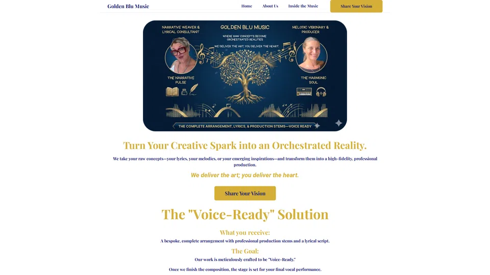 Homepage snapshot at launch