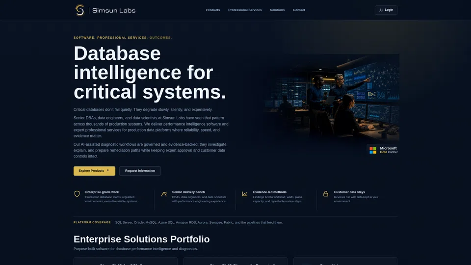 Homepage snapshot at launch