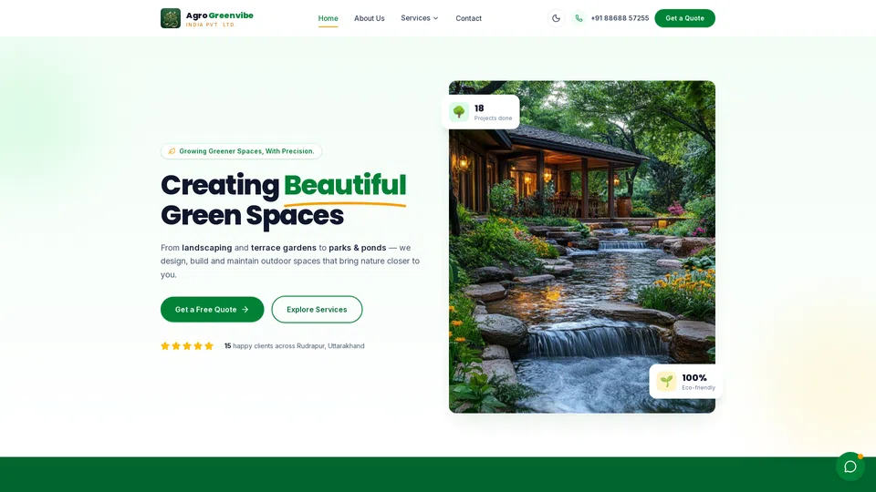 Homepage snapshot at launch
