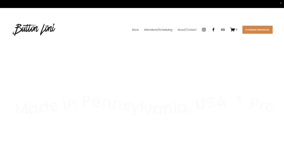 Homepage snapshot at launch