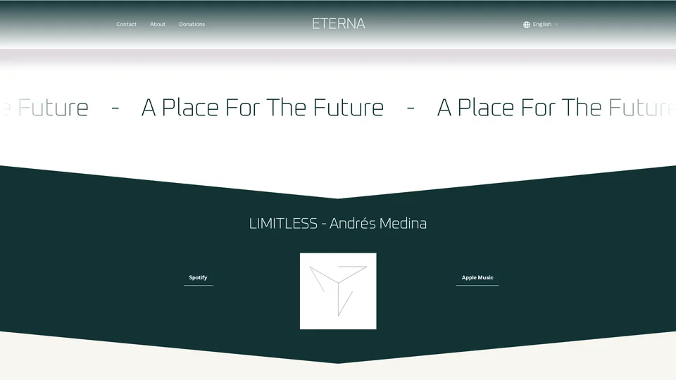 Homepage snapshot at launch