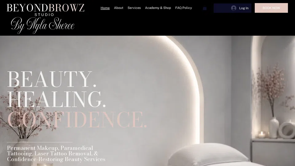 Homepage snapshot at launch
