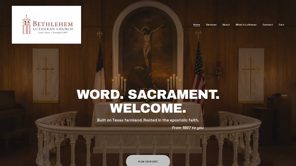 Homepage snapshot at launch