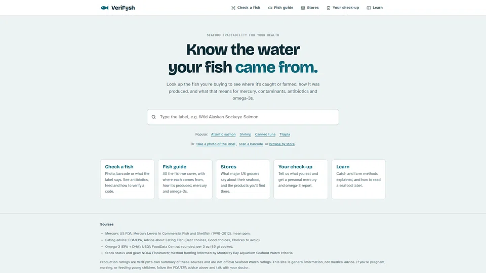 Homepage snapshot at launch