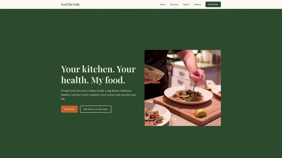 Homepage snapshot at launch