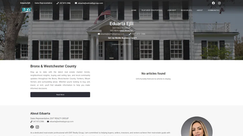 Homepage snapshot at launch