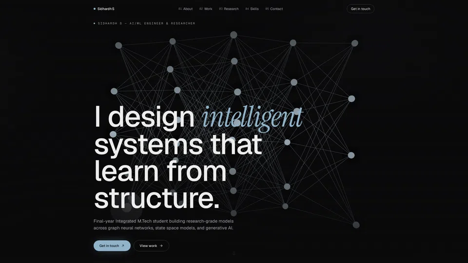 Homepage snapshot at launch