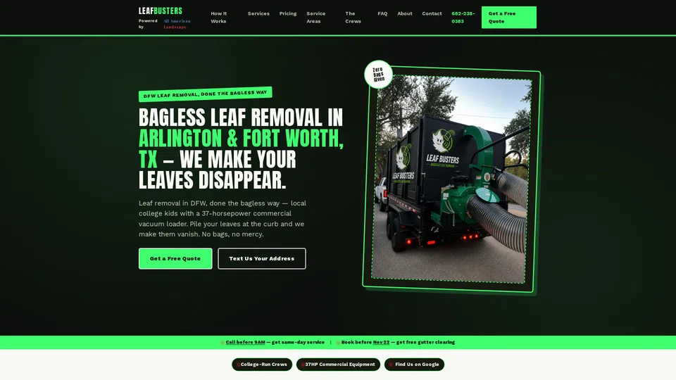 Homepage snapshot at launch