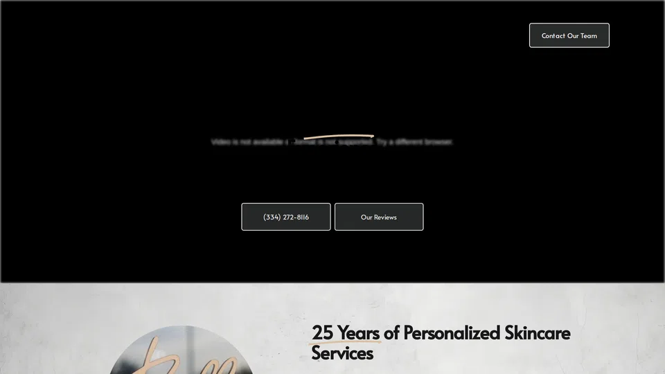 Homepage snapshot at launch