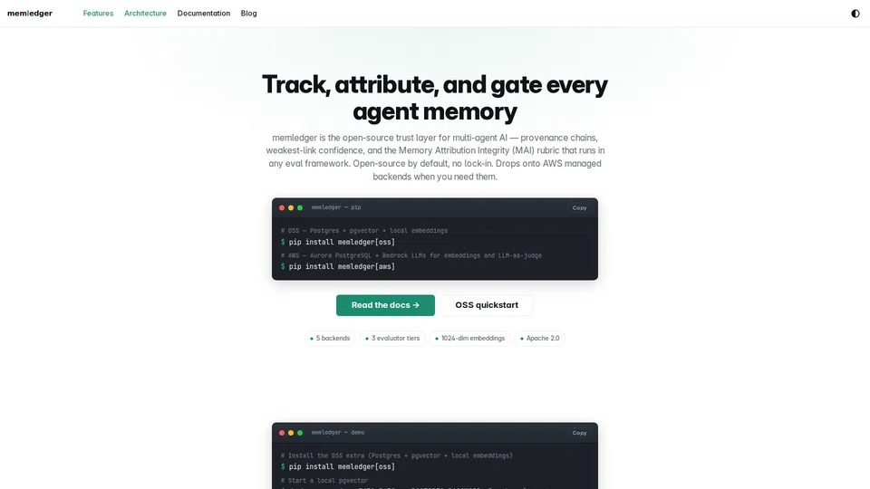 Homepage snapshot at launch