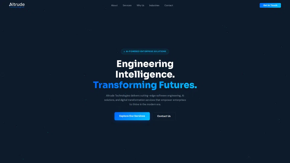 Homepage snapshot at launch