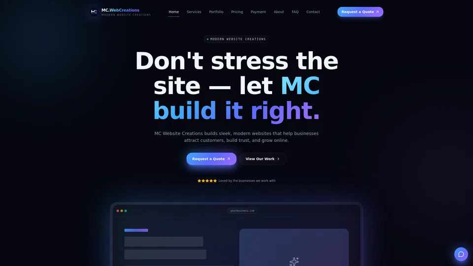 Homepage snapshot at launch