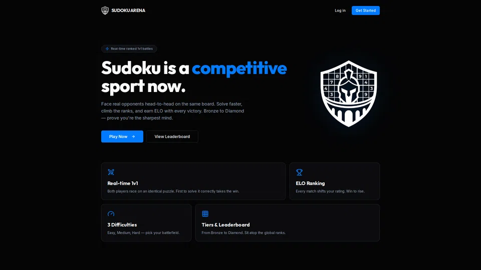 Homepage snapshot at launch