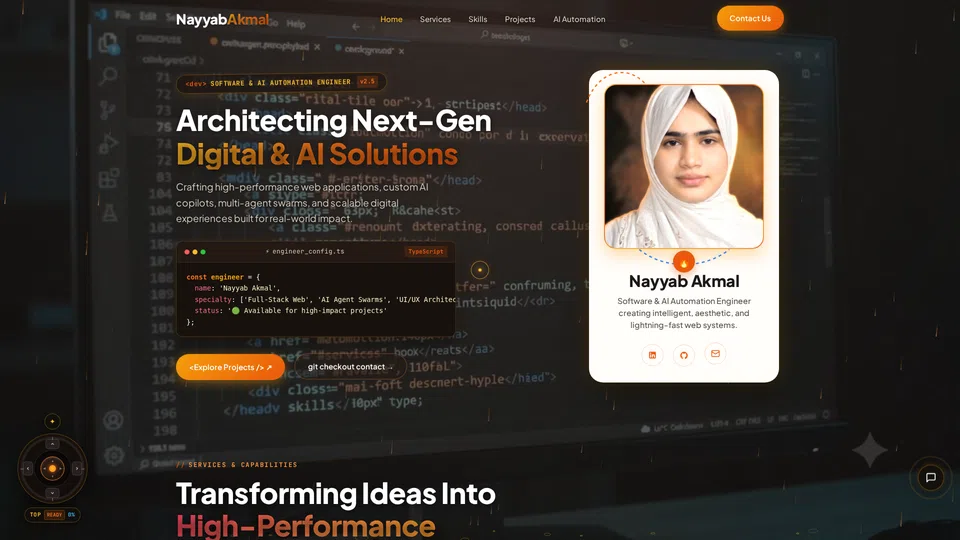 Homepage snapshot at launch