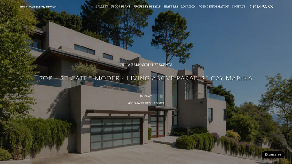 Homepage snapshot at launch