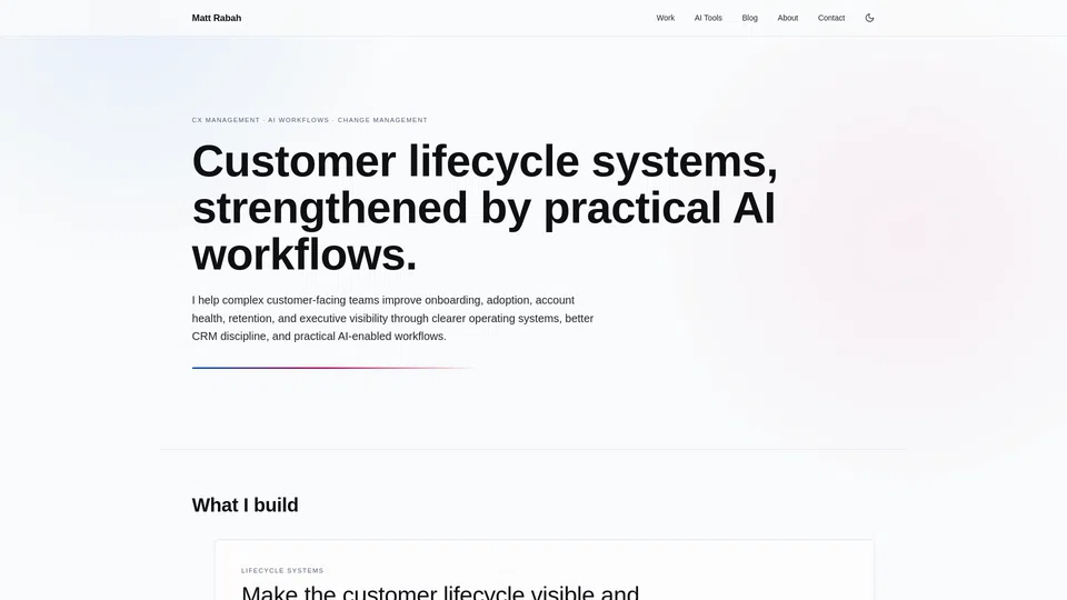 Homepage snapshot at launch