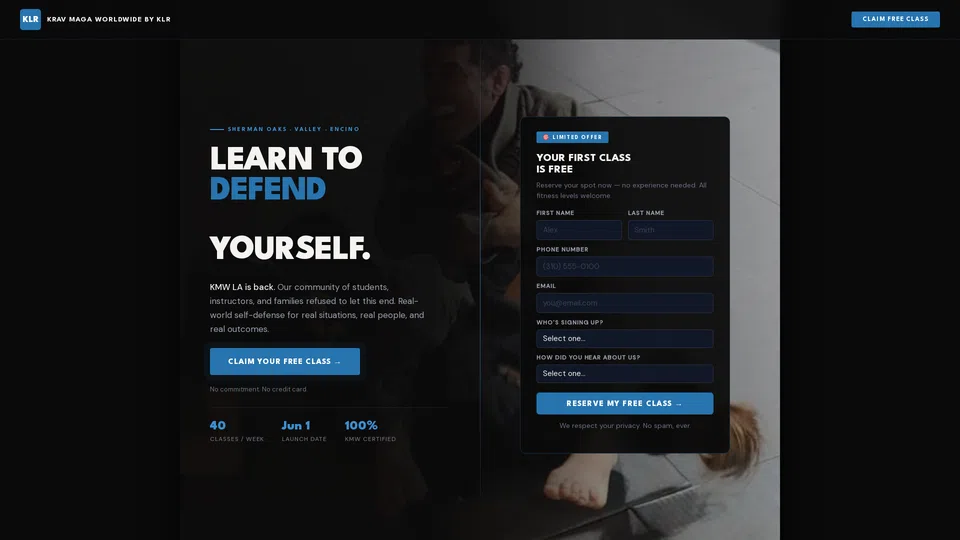 Homepage snapshot at launch