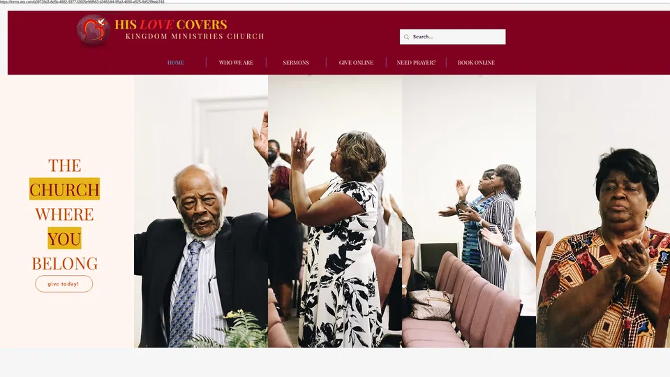 Homepage snapshot at launch