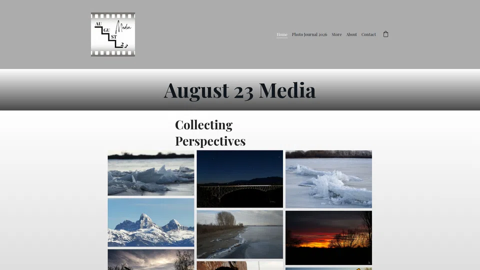 Homepage snapshot at launch
