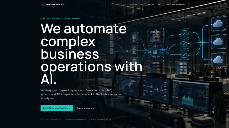 Homepage snapshot at launch