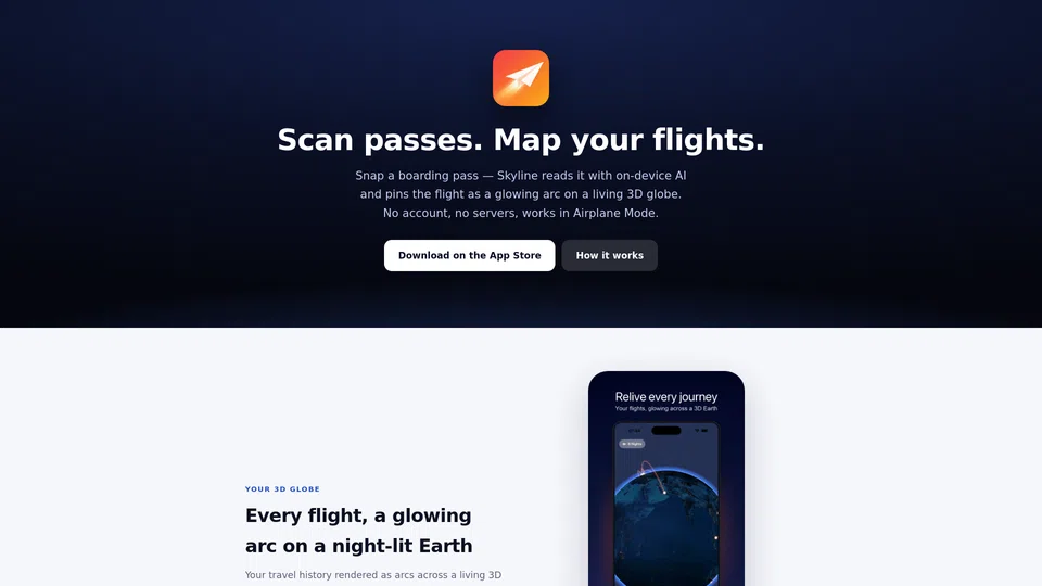 Homepage snapshot at launch