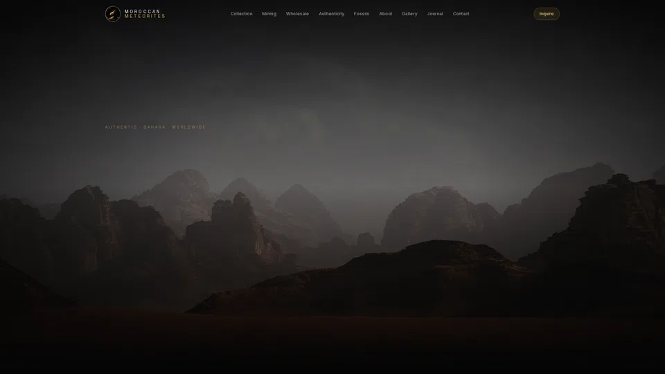 Homepage snapshot at launch