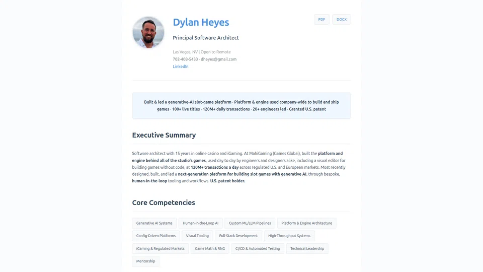 Homepage snapshot at launch