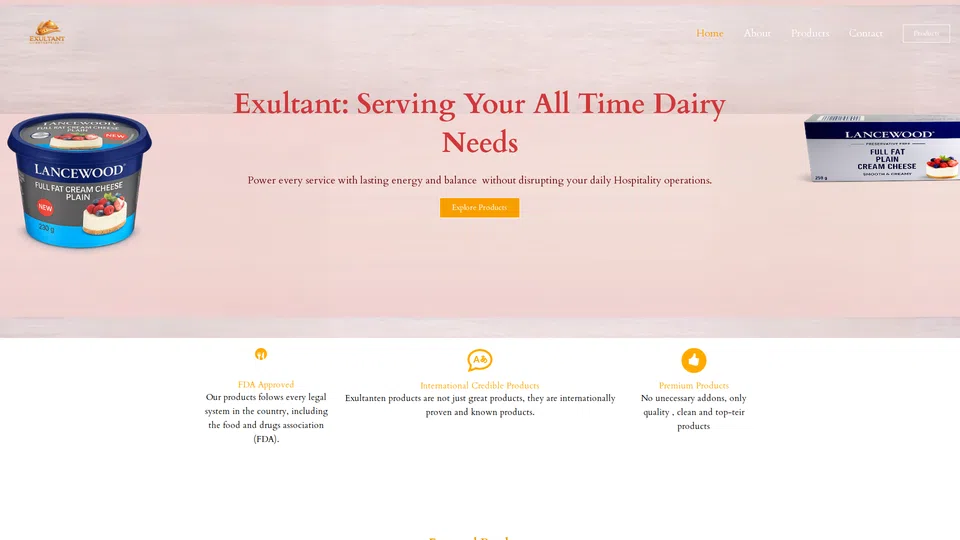 Homepage snapshot at launch