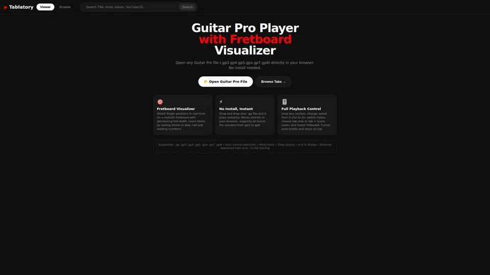 Homepage snapshot at launch