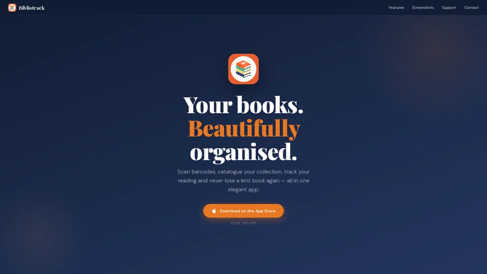 Homepage snapshot at launch