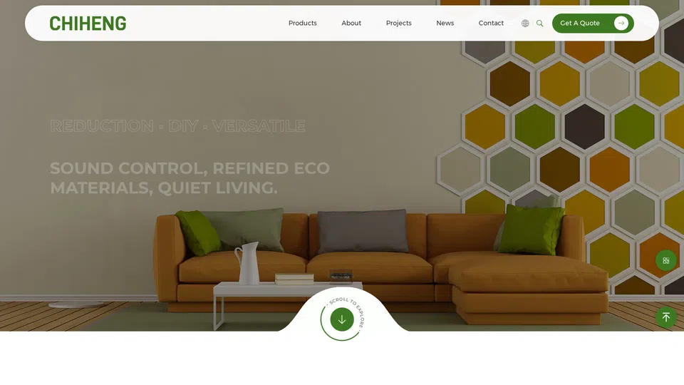 Homepage snapshot at launch