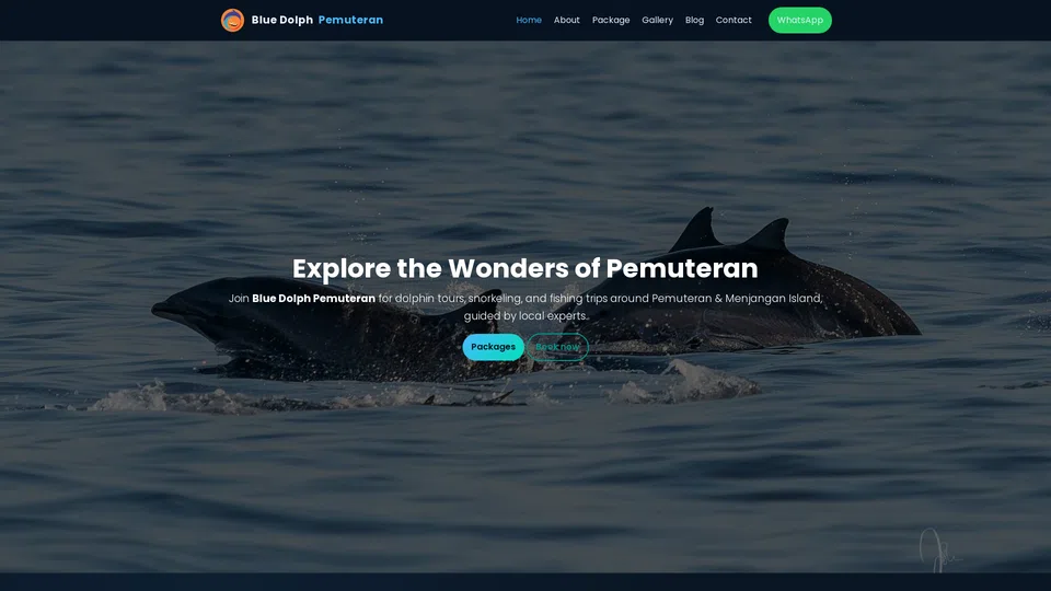 Homepage snapshot at launch