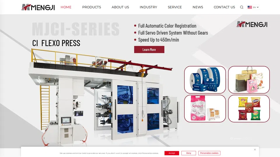 Homepage snapshot at launch