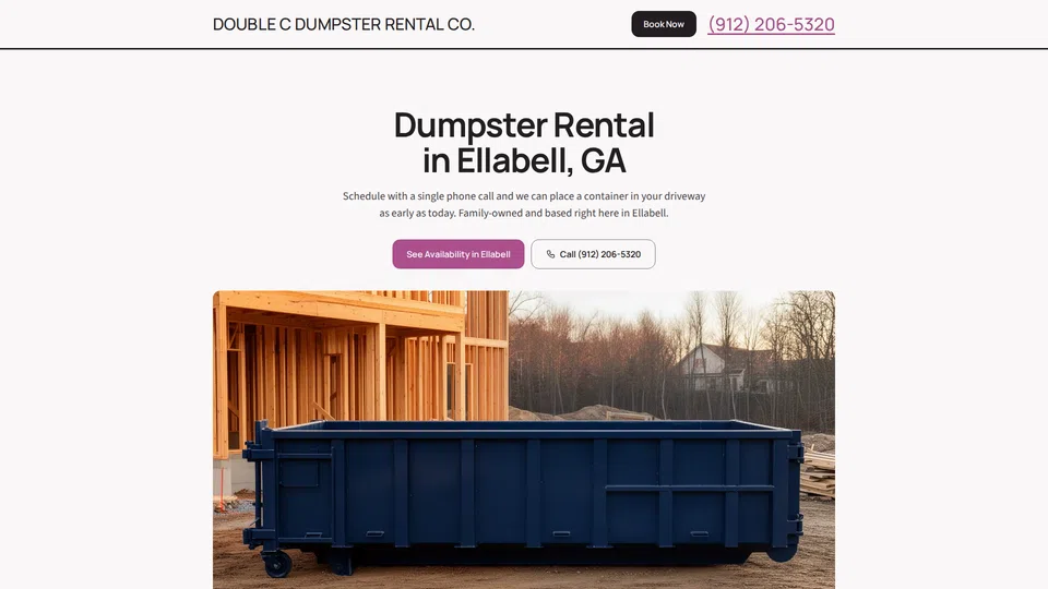 Homepage snapshot at launch