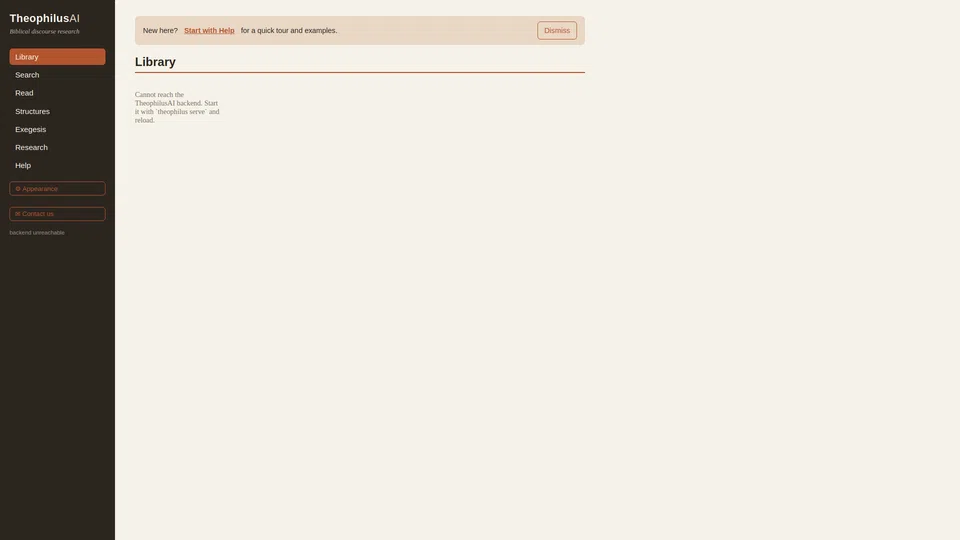 Homepage snapshot at launch