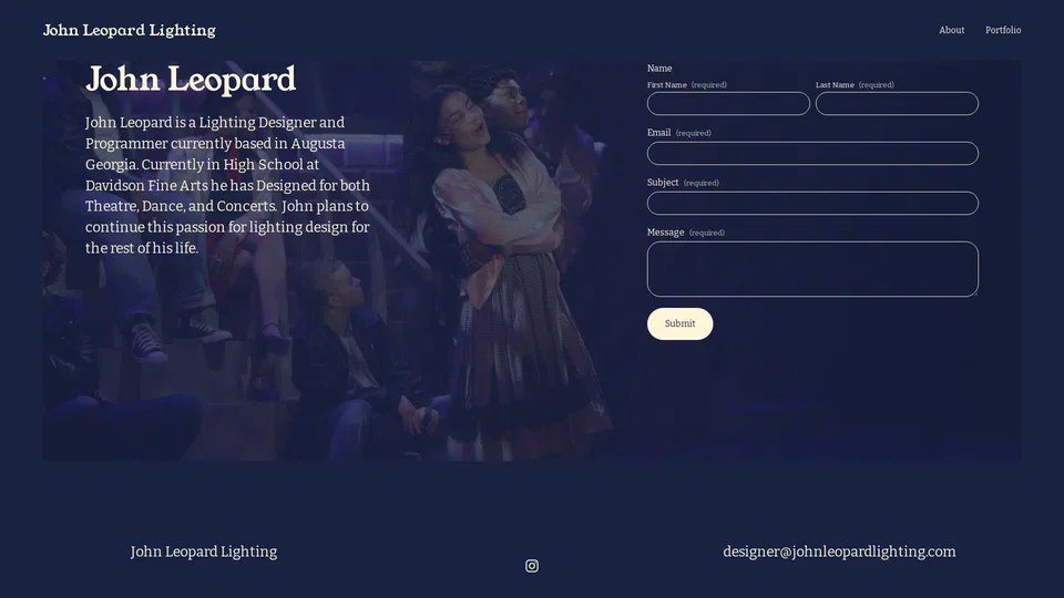 Homepage snapshot at launch